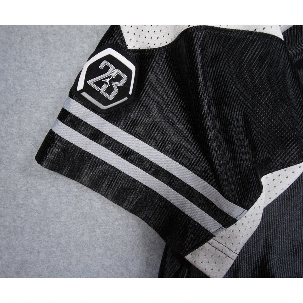 Vintage Jordan Jersey Mens XLarge Black Jumpman Basketball Colorblock Y2K